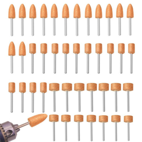 42PCS Sanding Bits for -Rotary Tool Kit, Grinding Stone Set with 1/8inch Shank, Ideal for Sharpening,Grindin 2