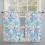 Snowflake Kitchen Curtains Turquoise Teal Blue 2 Panels 2