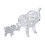 Crystal Elephant Figurine Handcrafted Home Decor 2 Pack 3