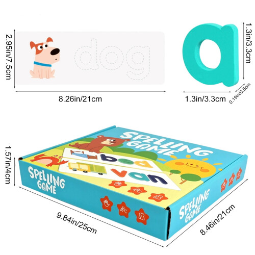See & Spell Learning Toy with Sight Words Flash Cards for 2