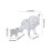 Crystal Elephant Figurine Handcrafted Home Decor 2 Pack 4