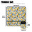 Lemon Flower Sewing Machine Muffling Mat with Pockets 5