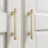 Multipurpose Brushed Gold Cabinet Pull Zinc Alloy 2-Pack 2