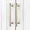 Multipurpose Brushed Gold Cabinet Pull Zinc Alloy 2-Pack 6