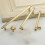 Multipurpose Brushed Gold Cabinet Pull Zinc Alloy 2-Pack 4
