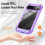 Purple Pixel 9 Case 6.3" with Airbag Corners Electroplated 7