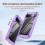 Purple Pixel 9 Case 6.3" with Airbag Corners Electroplated 5