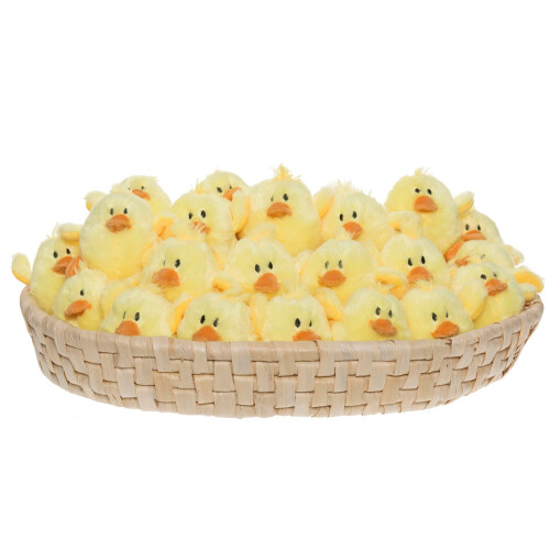 Peluche de pollo con sonido, 11 cm
