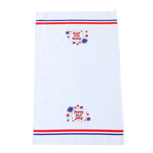 Polyester dish drying towel Independence Day themed