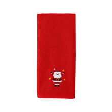Christmas Hand Towels Cotton Snowman Santa Pine Design