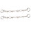 Shoe Chains Punk Style Silver Alloy 2pcs 7