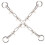 Shoe Chains Punk Style Silver Alloy 2pcs 3
