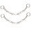 Shoe Chains Punk Style Silver Alloy 2pcs 5