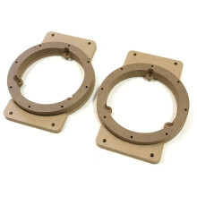 2X Car Speaker Spacer Wooden Speaker Mounts for Jimny JB64 JB74 2018-2020 Car Audio Horn Refit Rings Mat Mount