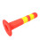 Yellow Warning Column PU Traffic Barrier High Strength 3
