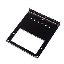 Electric Guitar Black Bridge Plate Stainless Steel Top