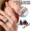 Adjustable Alloy Retro Open Ring Blue Silver Plated 6