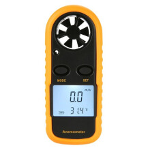 Anemometro Digitale GM816  Anemometro Portatile Termometri del Vento Misuratore di Vento (Senza Batteria)