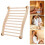 Sauna Chair Backrest Wooden Slip-Resistant Comfortable 2