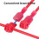 100Pcs T-Tap Connector Quick Electrical Cable Connector Snap Splice Lock Waterproof Crimp Wire Terminal Red 2