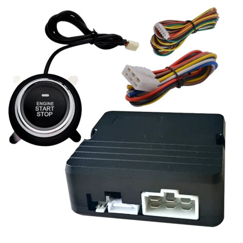 Car Burglar Alarm System Engine Start Vibration Detection One Button Ignition Flameout Central Control Lock