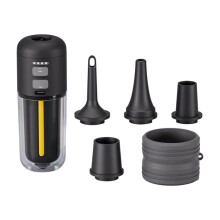 Portable Inflatable Air Pump Electric Air Mattress Pump, 2000 MAh Battery & Camping Light, Electric Air Inflator Pump