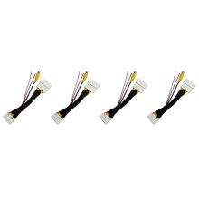 4X 28 Poliger Auto RCA Video Rückfahrkamera Konvertierungskabeladapter für 2 3 6 CX-5 Demio Axela Roadster MX-5 Miata