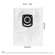 Compatible for Rowenta X-Plorer Serie 90 / 90+ (RR8797WH / RR8777WH) Accessories Main Brush Filter Mop Cloth Dust Bag