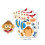 Animal Face Stickers for Kids 36 Pack 2