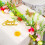 Easter floral arrangement with egg berries and twig branches 6