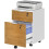 Two-Drawer Lockable Filing Cabinet - Wood Effect 2