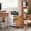Two-Drawer Lockable Filing Cabinet - Wood Effect 3