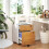 Two-Drawer Lockable Filing Cabinet - Wood Effect 4