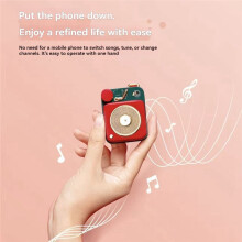 Altoparlante Wireless Retro Phonograph, Lettore Musicale Portatile Colorato per Uso Domestico e All'Aperto A