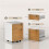 Two-Drawer Lockable Filing Cabinet - Wood Effect 5