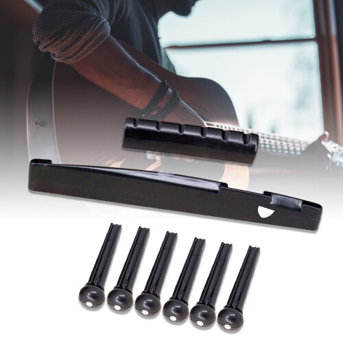 Guitar Bridge Pins Saddle Nut Tailpiece for 6-String 1