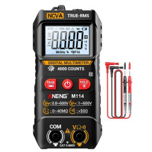 ANENG Multímetro Digital M114 4000 Cuentas /AC Voltaje NCV Resistencia Datos Beep Amperímetro Electricista/Hogar DIY