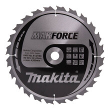 Lâminas de carbure "MakForce", para madeira, para serras circulares MAKITA tamanho Ø355 mm x 24 Dentes