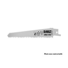 Serra sabre DEWALT - Lâmina bimetálica HCS/HSS M2 de 228 mm - Corte rápido de madeira e plástico