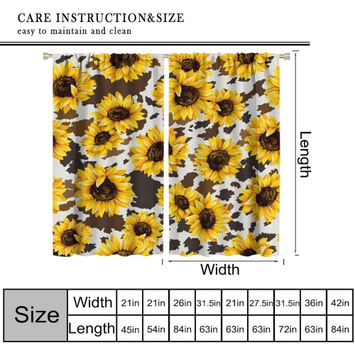 Leopard Print Curtains Brown 52x63 Inch 2 Panels 2
