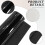 Black PU Leather Sheet 53x11.8 Inch 1mm Glossy 6