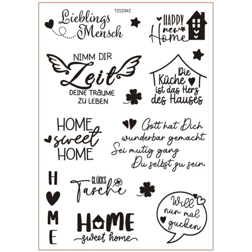 German Rub-On Water Transfer Sticker for Ceramic Mug