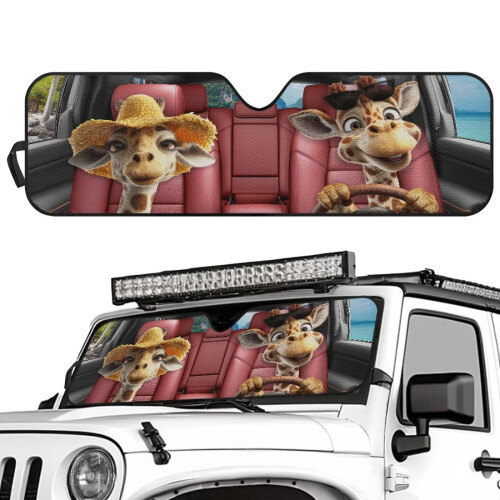 Foldable Windshield Sun Shade for Jeep Wrangler 2007–2023 1