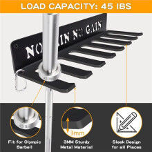 Gym Home Rack 8 Hook Heavy-Duty Wall-Mounted Organizer Multi-Purpose Workout Gear Wall Hanger Storage