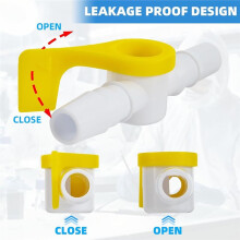 10 Pack Catheter Valve Urine Drainage Catheter Bag Valves with Smooth Edges and Silicone Tubing
