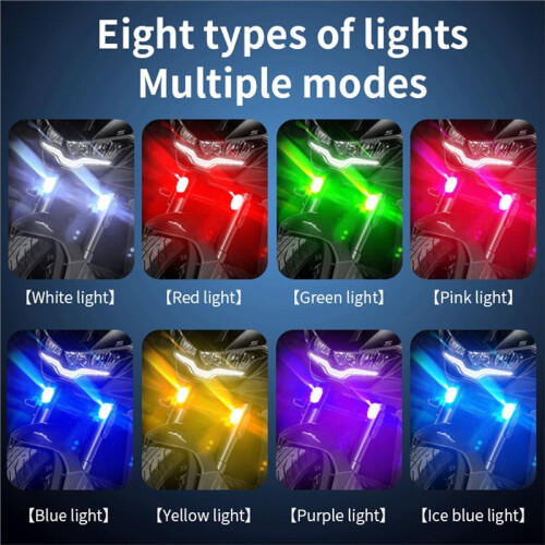 4PCS Remote Control Aircraft Light Wireless Strobe Light RGB Car Light Motorcycle Drone Motorcycle Warning Light 5V 2