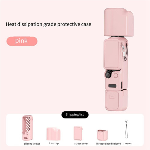 For  Osmo Pocket 4 Silicone Protective Case Camera Stabilizer Protective Cover Dustproof Accessories A 1