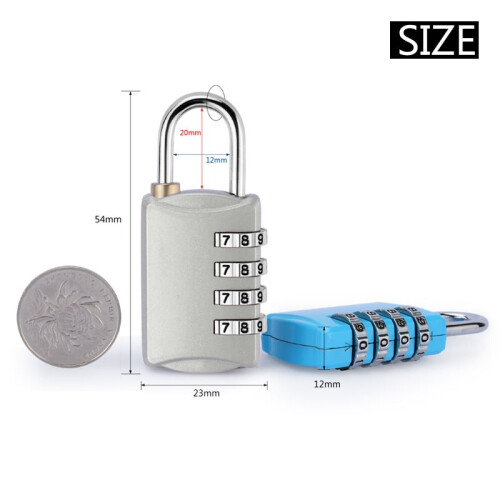 Papapt 4-Digit Resettable Combination Padlock Outdoor 2