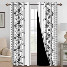 Mizhona Blackout Curtains for Bedroom Geometric Pattern 2