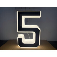 Solar LED House Numbers and Letters 9 Inch IP65 Waterproof